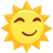 Sun With Face emoji on Messenger